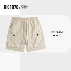 Quần Short Kaki [Form Ngang Gối] Vải Kaki Gió Cao Cấp Co Giãn Nhẹ 280GSM Không Nhăn Xù Bai Nhão, Vải Cao Cấp Ngoài Đanh Trong Mềm Phong Cách Năng Động Thoải Mái Q234