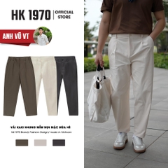 Quần Kaki Nam Co Dãn Mềm Không Xù Dáng Baggy Ống Suông, Phong Cách Hàn Quốc Trẻ Trung Q209