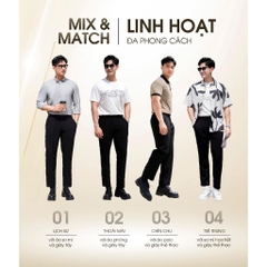 Quần Âu Cạp Điều Chỉnh Độ Rộng Vòng Eo Form Dáng Baggy, Quần Tây Nam Phong Cách Hàn Quốc Co Giãn Q141 Menswear Pants