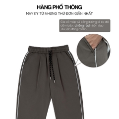 Quần Gió Thể Thao Nam Mềm Mịn Co Giãn Nhẹ Cho Mùa Hè Thoáng Mát Dáng Ống Côn Có Chiết Ly Gấu Quần gió thể thao Q224