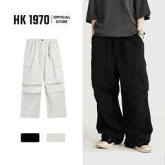 Quần Ống Rộng Túi Hộp 2 Túi Nam Nữ Có Dây Rút Unisex, Quần Túi Hộp Vải Gió Phong Cách Hiphop Đường Phố Q331 Menswear Pants