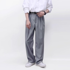 Quần Tây ốNg Rộng Xếp Ly Hk1970, Quần Âu Cạp Chun Sau Vải Rubi Mềm Mượt Thoáng Mát Phong Cách Hàn Quốc Q196