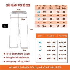 Quần Jean Nam Nữ Rách Gối Ống Đứng Thời Trang Hàn Quốc 2023 Q008 Pants Ong Women