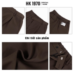 [BẢN NÂNG CẤP] Quần Tây Nam Cạp Chun Sau, Quần Âu Nam Ống Suông Vải Gold Cao Cấp Mềm Mịn Form Dáng Hàn Quốc Q214