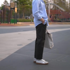 Quần Kaki Nam Chất Vải Kaki Vải Kaki 280gsm Mềm Mịn Co Giãn Form Đẹp Không Xù Dáng Baggy Ống Suông Phong Cách Thanh Lịch Trẻ Trung Q259