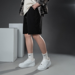 Quần Short Gió Nhăn Nam Nữ Unisex 150GSM Chất Vải Gió Nhăn Cao Cấp Mềm Mịn Form Ống Rộng Oversize Dài Ngang Gối Q210