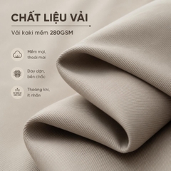 Quần Túi Hộp Dáng Suông, Quần Túi Hộp Vải KaKi Nam Nữ Phong Cách Đường Phố Đơn Giản Basic Q219 Menswear Pants Kaki