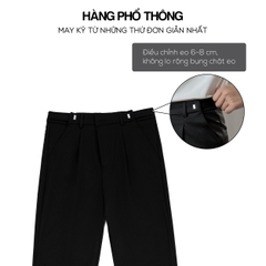Quần KaKi Nam Sitetab Chỉnh Eo Linh Hoạt, Vải Kaki 280gsm Mềm Mượt Thiết kế Cạp Cao Form Dáng Baggy Phong Cách Hàn Quốc Q221
