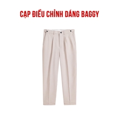 Quần Âu Cạp Điều Chỉnh Độ Rộng Vòng Eo Form Dáng Baggy, Quần Tây Nam Phong Cách Hàn Quốc Co Giãn Q141 Menswear Pants