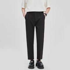 Quần âu nam, Quần tây nam HK1970 dáng baggy ống côn vải cotton co dãn nhẹ màu đen, kaki Q191 Menswear Pants Ong Có Túi quana  unam