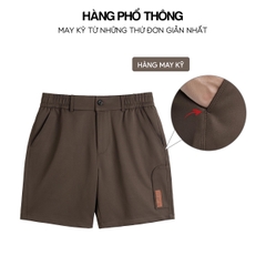 Quần Short Kaki Nam [Form Trên Gối] Vải Kaki Đài Co Giãn Nhẹ Không Nhăn Xù Bai Nhão Mặc Mùa Hè Thoải Mái Q245