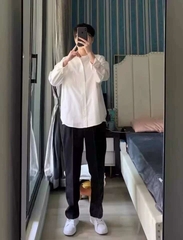 Quần âu nam cạp chun ẩn dáng baggy chất liệu cotton co giãn nhẹ, thoáng khí, mềm mịn, thanh lịch Q142 Menswear Pants quần  âu quana  unam Có Túi