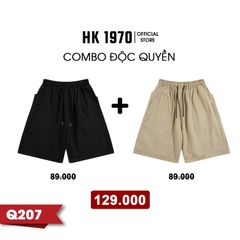 Quần Short KaKi Nam Nữ Unisex Chất Vải KaKi 2 Da Form Ống Rộng Oversize Dài Qua Gối Q207 quan thethao