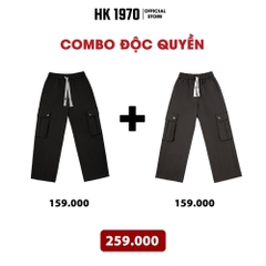 Quần Túi Hộp Dáng Suông, Quần Túi Hộp Vải KaKi Nam Nữ Phong Cách Đường Phố Đơn Giản Basic Q219 Menswear Pants Kaki