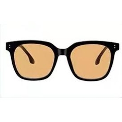 Kính Mát Gọng Vuông Retro Thời Trang Quảng Châu Màu Đen-Vàng Nam Nữ Q082 Women Kính Mắt đủ viền kính râm