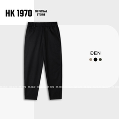 Quần Kaki Nam Eo Chun Sườn Ống Côn Vải Kaki 280GSM Kẻ Ô 280GSM Không Nhăn Xù Bai Nhão, Vải Siêu Bền Phong Cách Vintage Q228