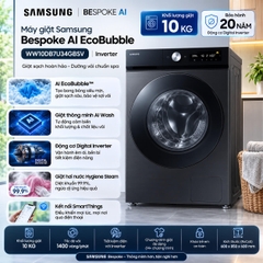 Máy giặt Samsung Bespoke AI EcoBubble Inverter 10 kg WW10DB7U34GBSV