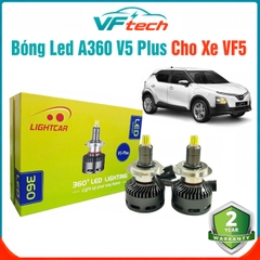 Bóng Led Chuyên Dụng Cho Xe VF5 , Led A360 V5 Plus Chân H7 , Bảo Hành 2 Năm