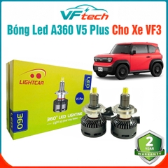 Bóng Led Chuyên Dụng Cho Xe VF3 , Led A360 V5 Plus Chân H7 , Bảo Hành 2 Năm