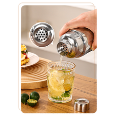 Bình lắc cocktail bằng thép không gỉ, dụng cụ pha chế inox