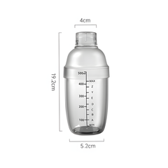 Bình Lắc Shaker Nhựa Cao Cấp – Bình Lắc Cocktail, Trà Sữa Có Vạch Chia Chính Xác (300ml - 1000ml)
