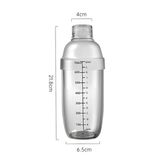 Bình Lắc Shaker Nhựa Cao Cấp – Bình Lắc Cocktail, Trà Sữa Có Vạch Chia Chính Xác (300ml - 1000ml)