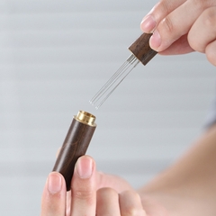Kim Khuấy Tán Đều Bột Cà Phê – Gỗ Cẩm Lai & Sợi Thép 304 Cao Cấp