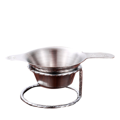 Lọc Trà Inox 304 Có Giá Đỡ – Phễu Lọc Xác Trà Cao Cấp Cho Bình Trà, Cốc Trà
