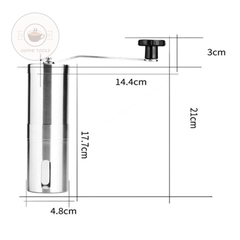 Máy Xay Cà Phê Cầm Tay Inox 304 – Lõi Nghiền Bằng Đá Tự Nhiên Cao Cấp