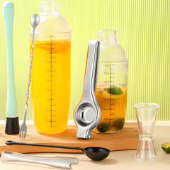 Bình Lắc Shaker Nhựa Cao Cấp – Bình Lắc Cocktail, Trà Sữa Có Vạch Chia Chính Xác (300ml - 1000ml)