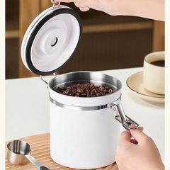 Hộp Đựng Cà Phê Inox 304 Cao Cấp – Có Van Xả Hơi, Giữ Trọn Hương Vị Nguyên Bản