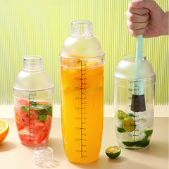 Bình Lắc Shaker Nhựa Cao Cấp – Bình Lắc Cocktail, Trà Sữa Có Vạch Chia Chính Xác (300ml - 1000ml)