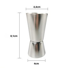 Ly đong định lượng 2 đầu làm bằng thép không gỉ 304