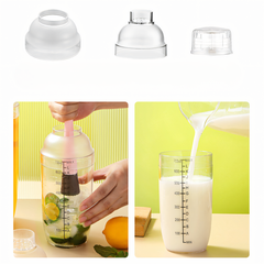 Bình Lắc Shaker Nhựa Cao Cấp – Bình Lắc Cocktail, Trà Sữa Có Vạch Chia Chính Xác (300ml - 1000ml)