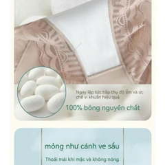 Sét 4 (hoặc 2) Quần Lót Nữ Cạp Cao Chất Lụa Mềm Phối Ren cao cấp Women [1125]
