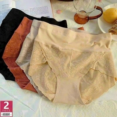 Quần lót nữ cạp cao phối ren giúp che khuyết điểm V2 cho nữ Women [2023]