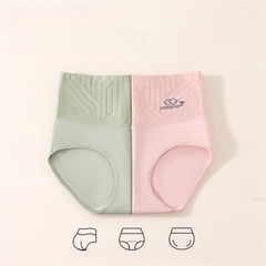 Sét 5 Quần Lót Nữ Cạp Cao Cotton nguyên chất Yisgo mặc hàng ngày ôm V2 thoải mái, Chất vải quần dày dặn, Đũng khàng khuẩn K+ Women