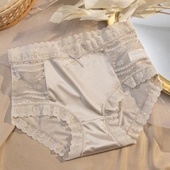 [R5] Set 5 Quần Lót Nữ Su Lụa Satin Ren Có Hông Thông Thoáng Mát Mềm Mịn sanitary  panties Women