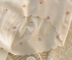 Quần Lót Nữ Đúc Su Hoạ Tiết Quả Dâu Thun Lạnh viền sóng D78 gợi cảm đính quả dâu nhỏ Nhung Kem