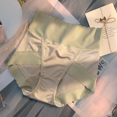 [NewCaocấp_X8] Sét 5 Quần Lót Nữ Su Lụa Satin Cạp Cao Đũng Kháng Khuẩn