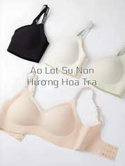 Áo Lót Su Nữ Nâng Vòng 1 Hàng QC Hương Hoa Trà Dịu Mát Chất Su Mỏng Không Gọng, Mút Đệm Tròn Gom Quả Chống Xệ Che Ngấn Mỡ Lưng, áo bra nữ nâng v1 [V8]
