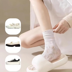 [C75] Tất Chân Nữ Ren Thoáng Khí, Vớ Nữ Ren Dễ Thương Hàng QC