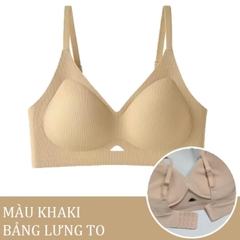 Áo Nâng Ngực Bra Chất Su Mềm Mỏng Nhẹ Không Gọng Có Mút Đệm Tròn Gom Quả Chống Chảy Xệ Hạn Chế Ngấn Lưng [A37]