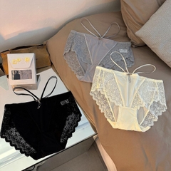 [5706] Full Hộp 3 Quần Lót Nữ su phối ren kết hợp dây lưng sang chảnh, Hàng QC đẹp chuẩn Women