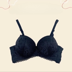 [912] Áo Lót Ren Ko Gọng Đệm Dày 5.5cm Nâng V1 Bra Đen Kem