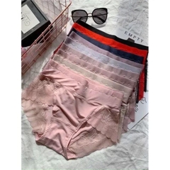 Quần Lót cạp cao phối ren chất cotton lụa Q10 Chất Đẹp Thun Nữ Women