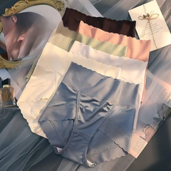 [NewCaocấp_X8] Sét 5 Quần Lót Nữ Su Lụa Satin Cạp Cao Đũng Kháng Khuẩn
