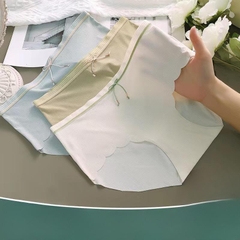 Sét 5 Quần lót Su Không Viền Gân Tăm Phối Nơ Xinh M8