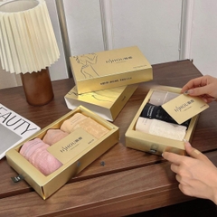 [S90] Full Hộp Cao Cấp Set 3 Quần Lót Nữ Cotton cạp cao phối ren mềm mịn, đũng quần trải dài kháng khuẩn VIP Women Voi