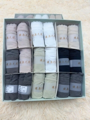 (45-65kg) Set 5 Quần Lót nữ tơ lụa mềm, độ co giãn tốt mặc thoải mái, đũng quần 5A kháng khuẩn Hàng QC Women [A118] Cotton Voi